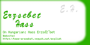 erzsebet hass business card